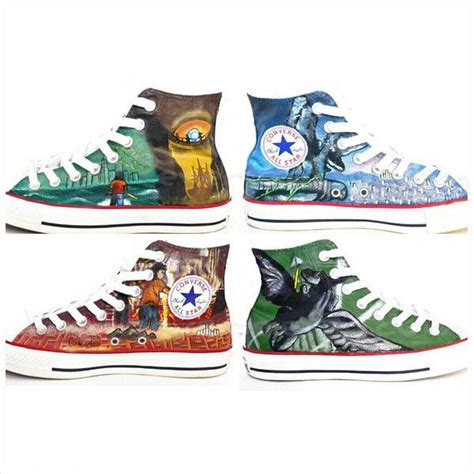 Percy Jackson Converse Hand Painted Shoes by each of the.